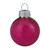 Small Transparent Finish Glass Christmas Ball Ornaments - 2" (50mm) - Lipstick Pink - 28ct - IMAGE 1