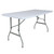 59.25" White and Gray Rectangular Outdoor Patio Adjustable Folding Table - IMAGE 1