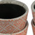 Small Geometric Outdoor Garden Planters - 5.5" - Orange and White - Set of 4 - IMAGE 6