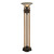 72" Bronze and Gold Unique Athena Torchiere Freestanding Floor Lamp - IMAGE 1