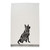 Set of 2 Black and White Rectangular Dog Printed Dishtowels 28" - IMAGE 2