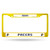 6" x 12" Bright Yellow and Blue NBA Indiana Pacers License Plate Cover - IMAGE 1