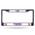 6" x 12" Purple and White College LSU Tigers License Plate Cover - IMAGE 1