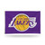 3' x 5' Violet and Yellow NBA Los Angeles Lakers Rectangular Banner Flag - IMAGE 1