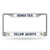 6" x12" Silver and White NCAA Georgia Tech Yellow Jackets License Plate Frame - IMAGE 1