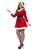 49" Red and White Curves Miss Santa Women Adult Christmas Costume - X2 - IMAGE 2