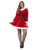 49" Red and White Curves Miss Santa Women Adult Christmas Costume - X2 - IMAGE 4