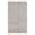 5' x 7.5' Diamond Lattice Patterned Black and White Rectangular Area Throw Rug - IMAGE 1