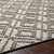 5' x 7.5' Diamond Lattice Patterned Black and White Rectangular Area Throw Rug - IMAGE 2