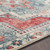 7.8' x 9.9' Traditional Style Red and Blue Rectangular Area Throw Rug