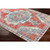 7.8' x 9.9' Traditional Style Red and Blue Rectangular Area Throw Rug