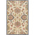 6' x 9' Persian Floral Beige and Blue Hand Tufted Wool Rectangular Area Throw Rug - IMAGE 1