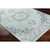 2.25' x 4.5' Aqua Blue and White Traditional Area Throw Rug - IMAGE 3