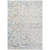 2' x 3'3" Presidential Distressed White and Blue Honeycomb Pattern Polyester Area Rug - IMAGE 1