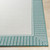 2'3" x 11'9" Alfresco White and Teal Stripe Border Patterned Synthetic Area Throw Rug Runner - IMAGE 4