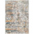 2' x 3'3" Presidential Distressed Orange and Blue Abstract Patterned Polyester Area Rug - IMAGE 1