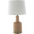 27" Brae Lighting Beige Painted Concrete Finial Body Table Lamp - IMAGE 1