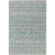 7'10" x 10'3" Southwestern Patterned Aqua and Gray Rectangular Machine Woven Area Rug - IMAGE 1