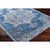 7.8' x 10.25' Distressed Ivory and Blue Rectangular Area Throw Rug - IMAGE 5