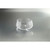 8" Clear Contemporary Round Shaped Glass Footed Bowl - IMAGE 1