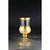 12" Gold Hurricane Glass Tabletop Decoration - IMAGE 1