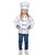 Children's Chef Jacket with Hat Halloween Costume – Size Large - IMAGE 3