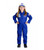 Blue Flight Suit Halloween Costume with Embroidered Cap (adult lrg) - IMAGE 2