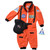 Jr. Astronaut Suit w/Embroidered Cap, size 8/10 (orange) - IMAGE 2