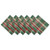 Set of 6 Vibrantly Colored Plaid Pattern Square Napkins 20" - IMAGE 1