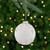 Sequin Beaded Christmas Glass Ball Ornament - 4" - White - IMAGE 1