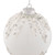 Sequin Beaded Christmas Glass Ball Ornament - 4" - White - IMAGE 3
