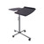 35" Black Durable Rolling Adjustable Laptop Cart