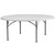 72" Granite White and Gray Contemporary Outdoor Patio Folding Table - IMAGE 1