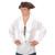 Men's White Swash Bucklin' Pirate Shirt - One Size - IMAGE 1