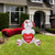 LED Lighted Inflatable Valentine's Day Doggie Outdoor Decoration - 4' - IMAGE 2
