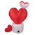 5' Inflatable Lighted Valentine's Day Rotating Heart Outdoor Decoration - IMAGE 4