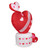 5' Inflatable Lighted Valentine's Day Rotating Heart Outdoor Decoration - IMAGE 5