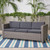 76.75" Black and Gray Contemporary Outdoor Patio Sofa with Cushions - IMAGE 6
