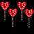 Lighted Heart Valentine's Day Outdoor Pathway Markers - 28.75" - Set of 4 - IMAGE 3