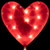 Lighted Heart Valentine's Day Outdoor Pathway Markers - 28.75" - Set of 4 - IMAGE 6
