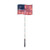 Lighted Flags Americana Pathway Marker Lawn Stakes - 28" - Clear Lights - 4ct - IMAGE 4