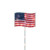 Lighted Flags Americana Pathway Marker Lawn Stakes - 28" - Clear Lights - 4ct - IMAGE 5