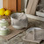 Windowpane and Striped Kitchen Dishcloths - 12" - Brown and Beige - Set of 10 - IMAGE 2