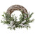 Artificial Christmas Twig Wreath with Frosted Foliage and Berries, 24-Inch, Unlit - IMAGE 1