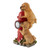 Dogs and Fire Hydrant Solar Powered Outdoor Statue - 12" - Beige and Red