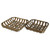 Set of 2 Square Woven Galvanized Baskets 17.5" - IMAGE 3