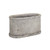 Textured Oval Ceramic Planter - 16" - Gray - IMAGE 1
