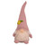 12.25" Lighted Pink Spring Gnome with Flower Hat - IMAGE 1