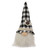 8.25" Black and White Buffalo Plaid Coffee Gnome - IMAGE 1