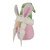 13" Pink and Green Gnome Girl with Bunny Ears Easter Figure - IMAGE 4
